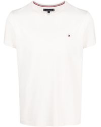 Tommy Hilfiger - Logo-embroidered Cotton T-shirt - Lyst