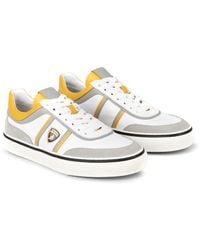 Tod's - Automobili Lamborghini Panelled Lace-Up Leather Sneakers - Lyst