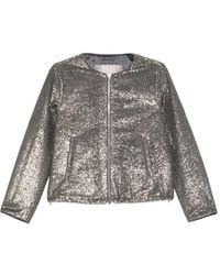 Herno - Sequinned Zip-Up Jacket - Lyst