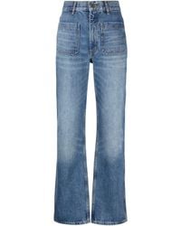 Sandro - High-waist Straight-leg Jeans - Lyst