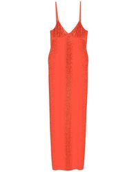 Patrizia Pepe - Rhinestone-Embellished Maxi Dress - Lyst