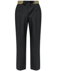 Dolce & Gabbana - Drawstring-Waist Pleated Trousers - Lyst
