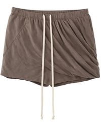 Rick Owens - Buds Draped-Detail Shorts - Lyst