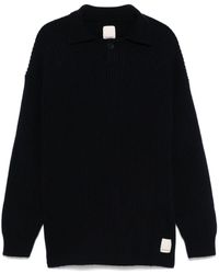 Emporio Armani - Ribbed-Knit Polo Shirt - Lyst