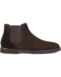 Doucal's - Suede Elastic-Sided Ankle Boots - Lyst