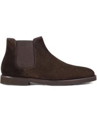 Doucal's - Suede Elastic-Sided Ankle Boots - Lyst