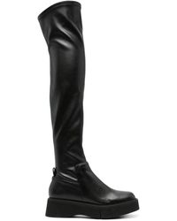 Paloma Barceló - 50mm Thigh-high Leather Boots - Lyst