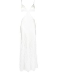 Cult Gaia - Raisa Feather-Embellished Gown - Lyst