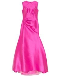 Isabel Sanchis - Robe Longue À Fronces - Lyst