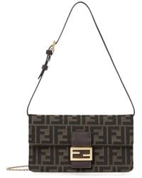 Fendi - Tube Ff-Jacquard Wallet - Lyst