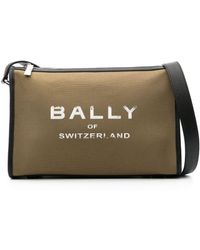 Bally - Schultertasche mit Logo-Print - Lyst