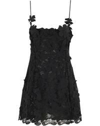 Blumarine - Robe Courte À Fleurs En Dentelle - Lyst