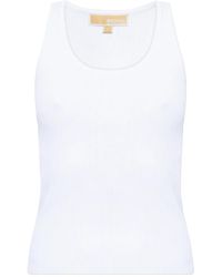MICHAEL Michael Kors - Ribbed Tank Top - Lyst