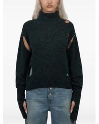 Jean Paul Gaultier - High-Neck Thumbhole Sweater - Lyst
