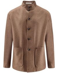 Tagliatore - Mandarin-Collar Button-Up Jacket - Lyst