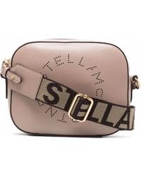 Stella McCartney - Perforated Logo Crossbody Bag - Lyst