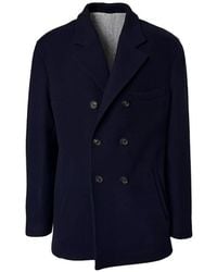 Eleventy - Double-Breasted Coat - Lyst