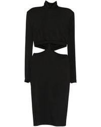 MITILIANE COUTURE - Cut-Out Zip-Fastening Midi Dress - Lyst