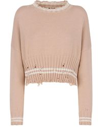 Marni - Jersey corto con cuello vuelto - Lyst