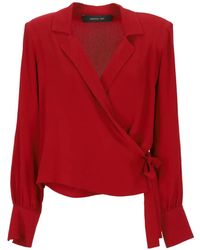 FEDERICA TOSI - Wrap-Style Blouse - Lyst