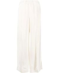 Jil Sander - Wide Leg Viscose Trousers - Lyst