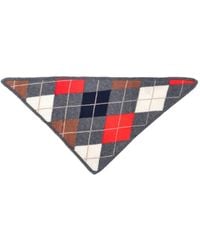 &Daughter - Écharpe Triangulaire En Maille Intarsia À Motif De Losanges - Lyst