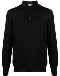 Lardini - Fine-knit Wool Polo Shirt - Lyst
