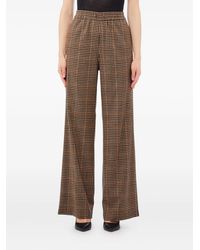 Liu Jo Straight Trousers in Brown | Lyst Liu Jo Straight Trousers in Brown | Lyst
