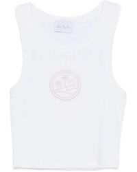 BLUE SKY INN - Logo-Embroidered Ribbed Tank Top - Lyst