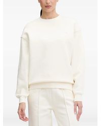 Guess - Nat Logo-Plaque Drop-Shoulder Sweatshirt - Lyst