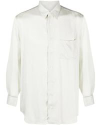 Lardini - Stripe-Pattern Classic-Collar Shirt - Lyst