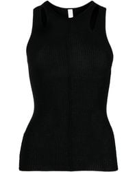 Dion Lee - Merino Pointelle Ribbed Tank Top - Lyst