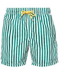 Mc2 Saint Barth - Gustavia Water Stripes-print Swim Shorts - Lyst