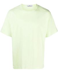 Stone Island - Embroidered-Logo Detail T-Shirt - Lyst