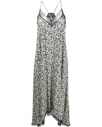Zadig & Voltaire - Risty Floral-Print Midi Dress - Lyst