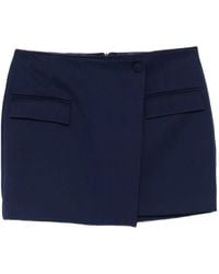 Patrizia Pepe - Wrap-Front Mini Skirt - Lyst