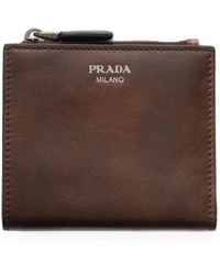 Prada - Small Leather Wallet - Lyst