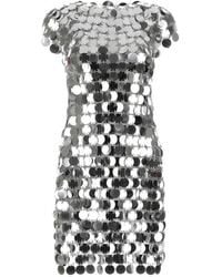 Rabanne - Robe Courte Sparkle Disc - Lyst