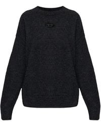 DIESEL - M-Areeta Logo Cut-Out Sweater - Lyst