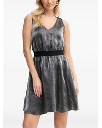 ARMANI EXCHANGE - Mini-Jurk Met V-Hals En Logoprint - Lyst