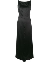 Karl Lagerfeld Fluted Ribbon Dress - Zwart