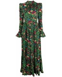 La DoubleJ - Visconti Kleid mit Blumen-Print - Lyst