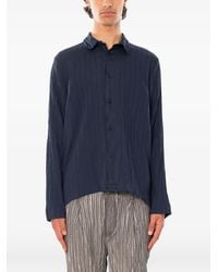 Transit - Camisa A Rayas Con Relieve - Lyst