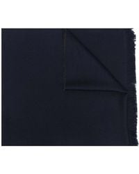 Emporio Armani - Logo Wool Scarf - Lyst
