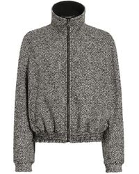 Dolce & Gabbana - Veste Bomber À Motif De Chevrons - Lyst