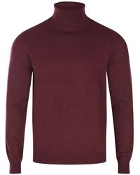 Malo - Maglione A Collo Alto Con Polsini A Coste - Lyst