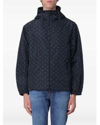 Emporio Armani - Logo-Print Hooded Jacket - Lyst