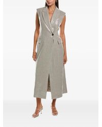 Brunello Cucinelli - Sequin-Embellished Sleeveless Midi Dress - Lyst