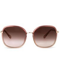 Chloé - Oversized-Frames Sunglasses - Lyst