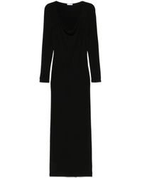 Patrizia Pepe - Maxikleid Aus Krepp - Lyst